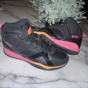 And1 Women’s Black Sneakers with Pink & Orange Accents